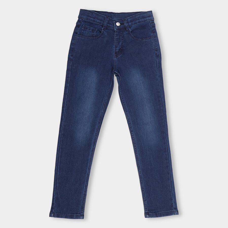 Boys' Jeans , गहरा नीला, large image number null