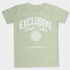 Boys' 100% Cotton Half Sleeves T-Shirt , हल्का हरा, small image number null