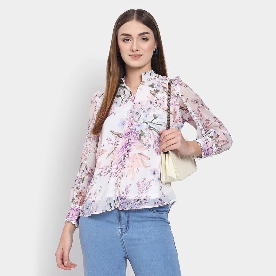 Ladies' Shirt , ऑफ व्हाइट, large image number null