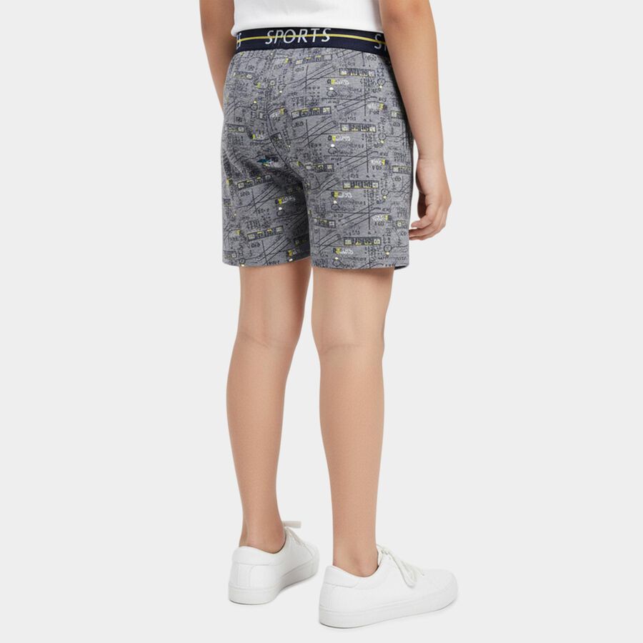 Boys' Light Grey Regular Fit Elasticated Waistband Briefs, हल्का ग्रे, large