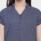 All Over Print Short Sleeve Shirt, नेवी ब्लू, small image number null