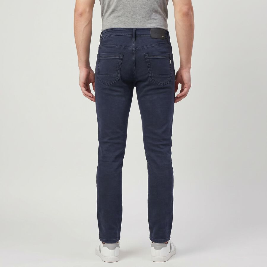 Men's Dark Grey Slim Fit Washed Jeans, Dark Grey, large