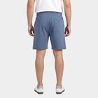 Men's Blue Regular Fit Athletic Bermuda Shorts, गहरा नीला, small