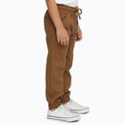 Boys' Light Beige Regular Fit Cotton Trousers, खाकी, small