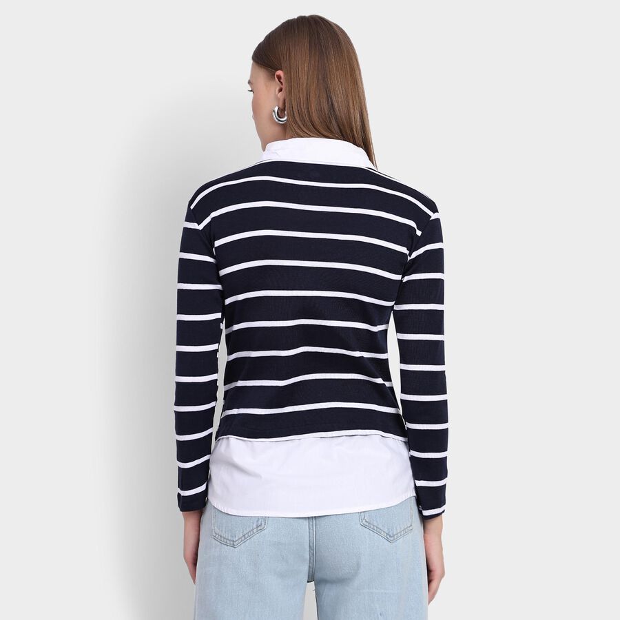 Ladies' Shirt , नेवी ब्लू, large image number null