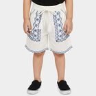 Girls White Regular Fit Casual Shorts, सफ़ेद, small