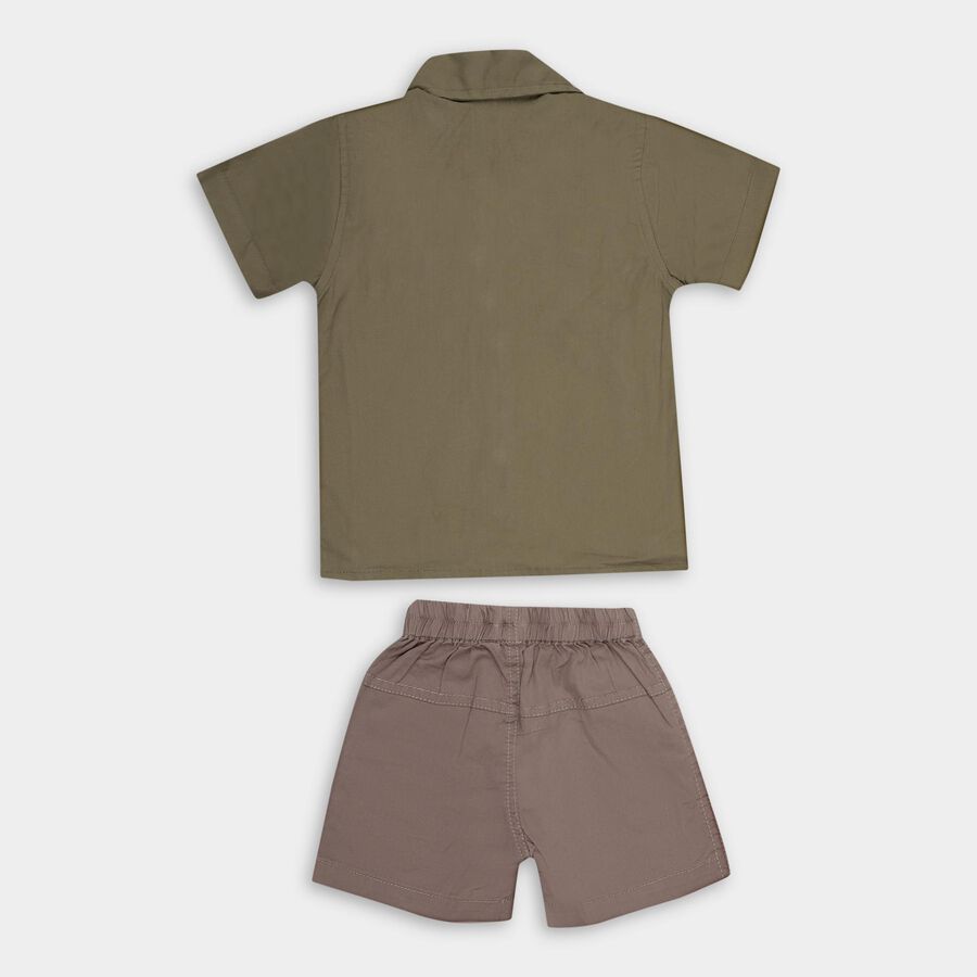 Infants' 100% Cotton Baba Suit , Olive, large image number null