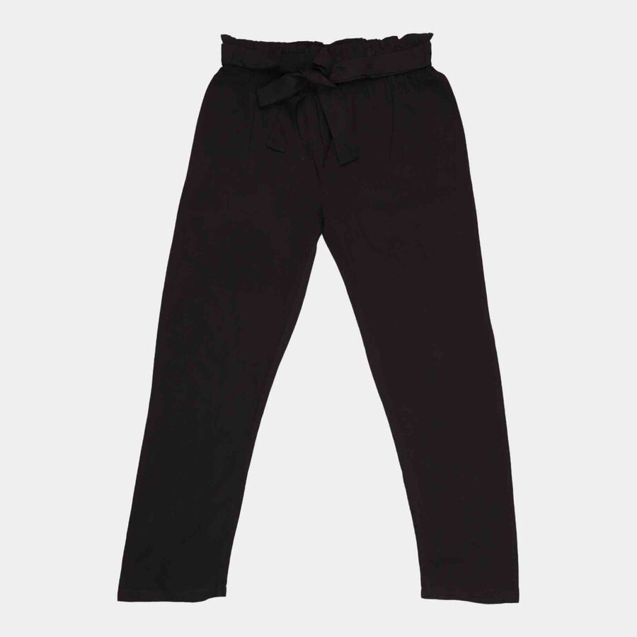 Solid Trousers, Black, large image number null