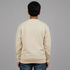 Boys Light Beige Crew Neck Casual Sweatshirt, Beige, small image number null