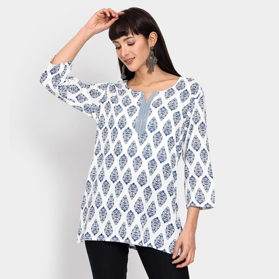Ladies' Kurti , White, large image number null