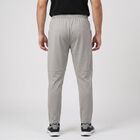 Men's Grey Slim Fit Logo Print Track Pants, Light Grey, small