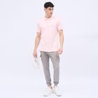 Men's Muted Grey Slim Fit Cargo Trousers, Light Grey, small