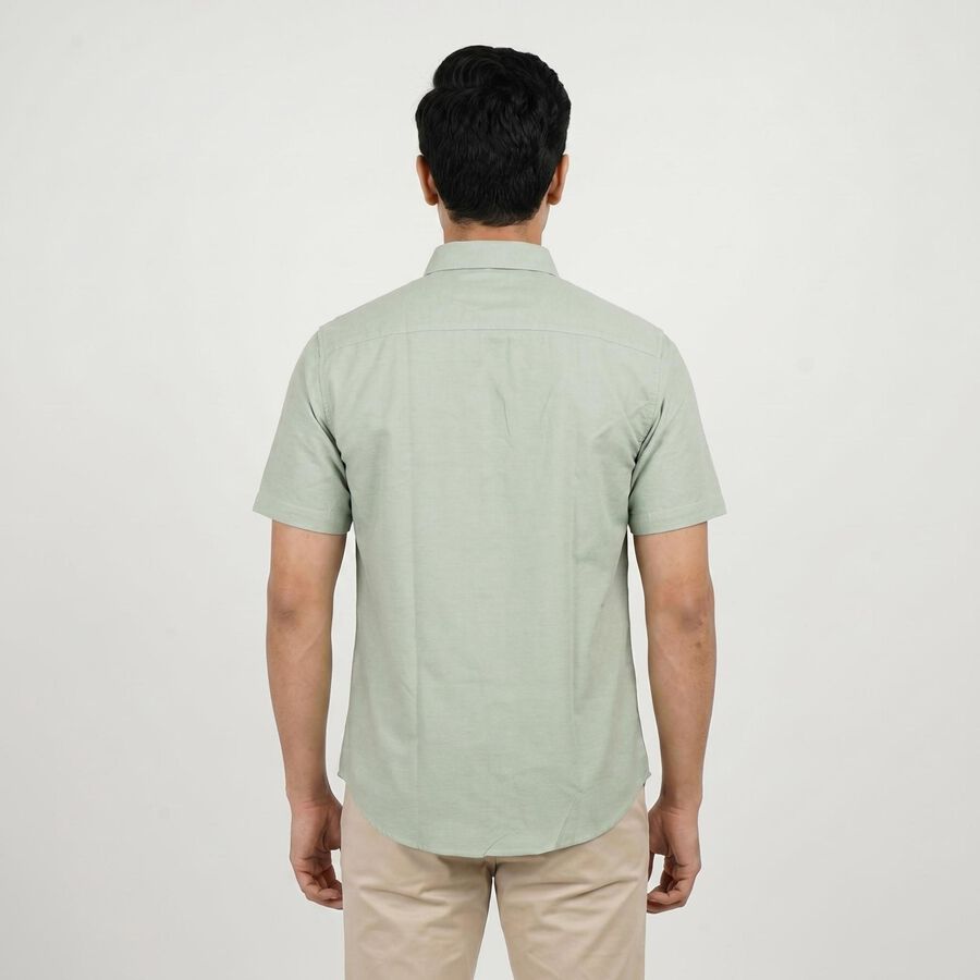 Men's Green Casual Shirt, हल्का हरा, large