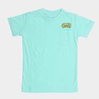 Boys Mint Green Cotton Crew Neck Casual T-Shirt, एक्वा, small image number null