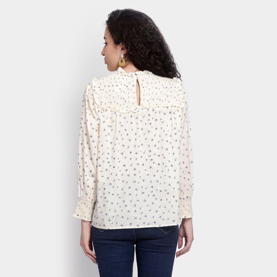 Ladies' 100% Cotton Top , ऑफ व्हाइट, large image number null