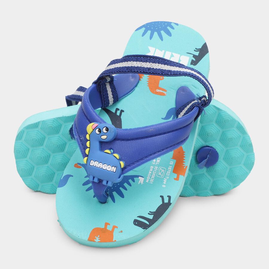 Boys' Slipper, Blue, large image number null