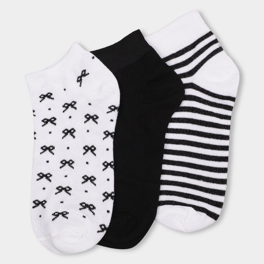Ladies' Socks (Pack of 3), Assorted, large image number null