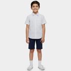 Boys White Cotton Classic Casual Shirt, White, small