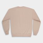 Boys Muted Beige Crew Neck Graphic Sweatshirt, गहरा पीला, small image number null