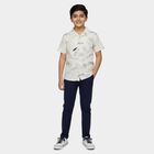 Boys Off-White Cotton Classic Casual Shirt, Off White, small