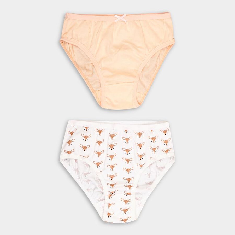 Girls' Cotton Panty, White, large image number null