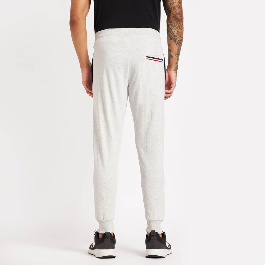 Solid Track Pants, Ecru Melange, large image number null