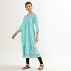 Ladies' 100% Cotton Kurta , Aqua, small image number null
