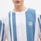 Men's Soft Steel Blue Round Neck Casual T-Shirt, Sky Blue, small