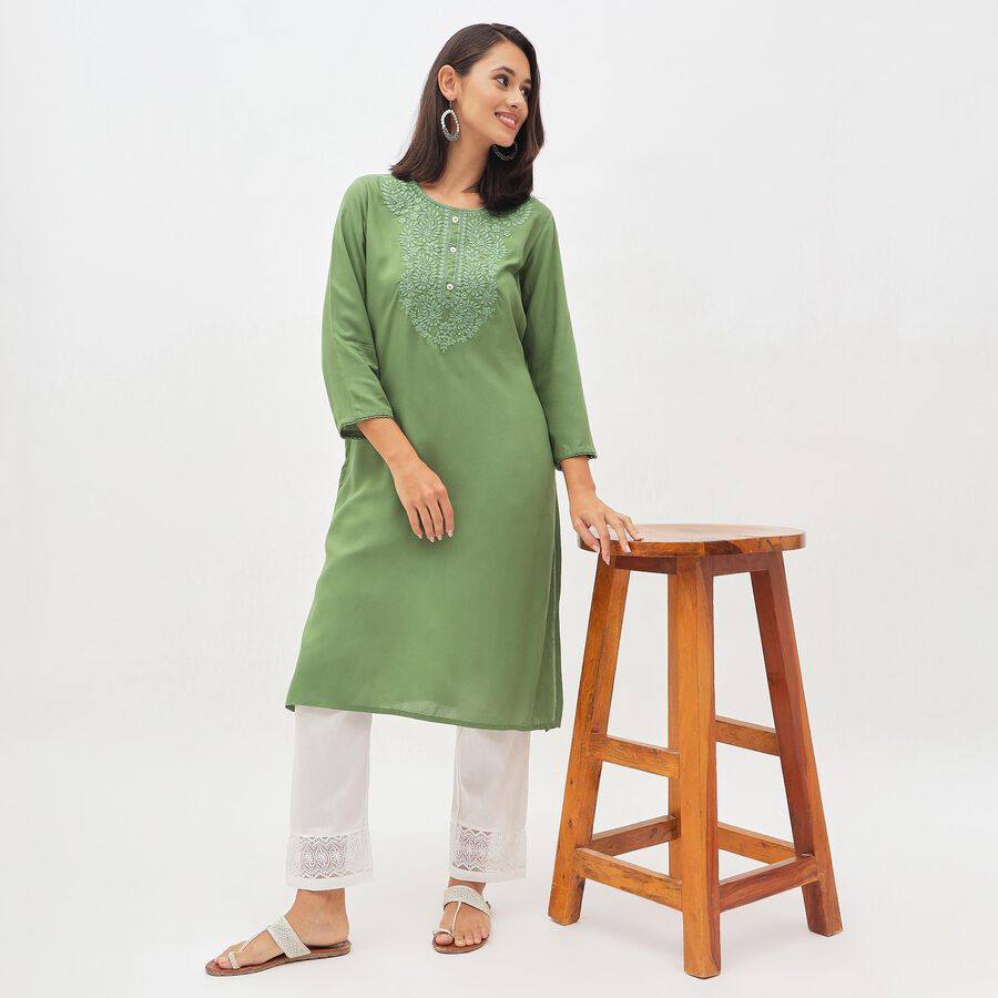 Ladies' Palazzos, ऑफ व्हाइट, large image number null