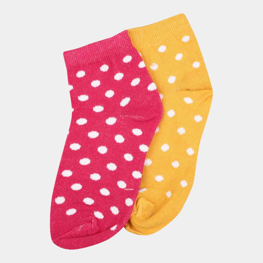 Girls Ankle Basic Socks, Yellow, large image number null