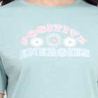 Cotton Round Neck T-Shirt, Light Green, small image number null
