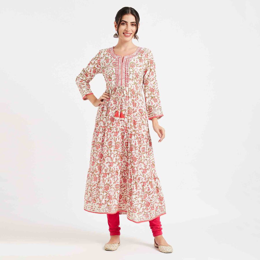 Embroidered Kurta, Aqua, large image number null