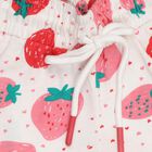 Girls' 100% Cotton Shorts , White, small