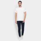 Men's 100% Cotton Round Neck Half Sleeves T-Shirt , White, small image number null