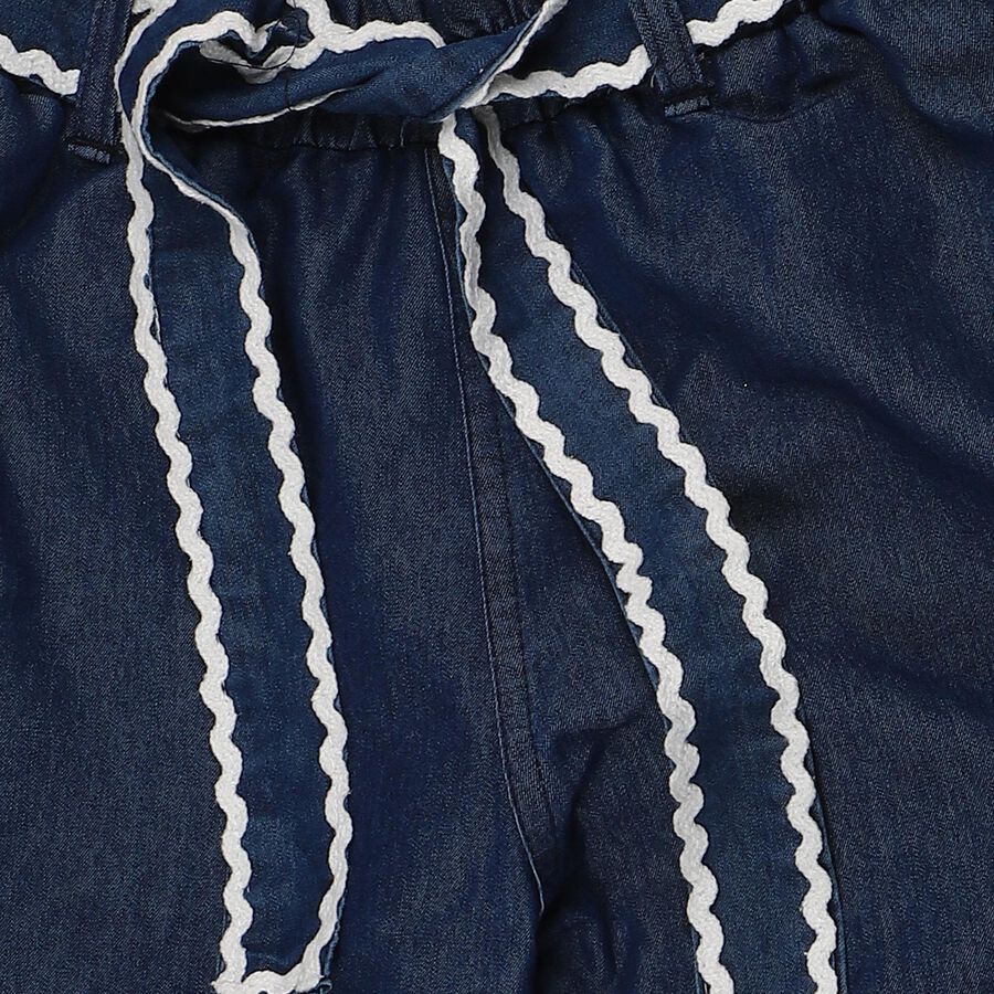 Girls' Jeans, गहरा नीला, large