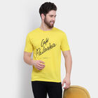 राउन्ड नेक टी-शर्ट, पीला, small image number null