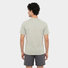 Men's Grey Round Neck Regular Drifit T-Shirt, Light Grey, small
