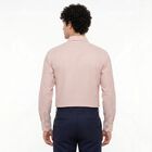 Men's Pink Slim Fit Formal Shirt, हल्का गुलाबी, small