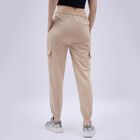 Women's Warm Beige Regular Fit Cargo Track Pants , गहरा पीला, small image number null