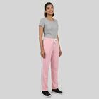 Women's Pink Regular Fit Track Pants, Light Pink, small
