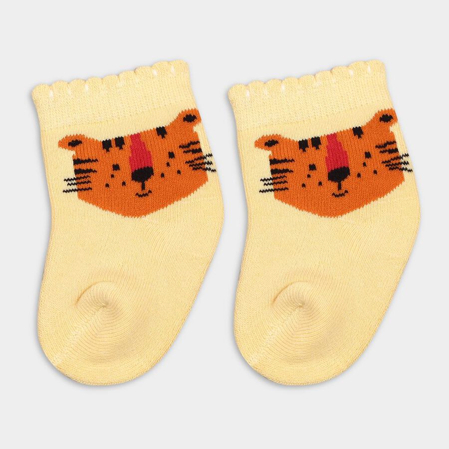 Infant's Socks (Pack of 2), Orange, large image number null