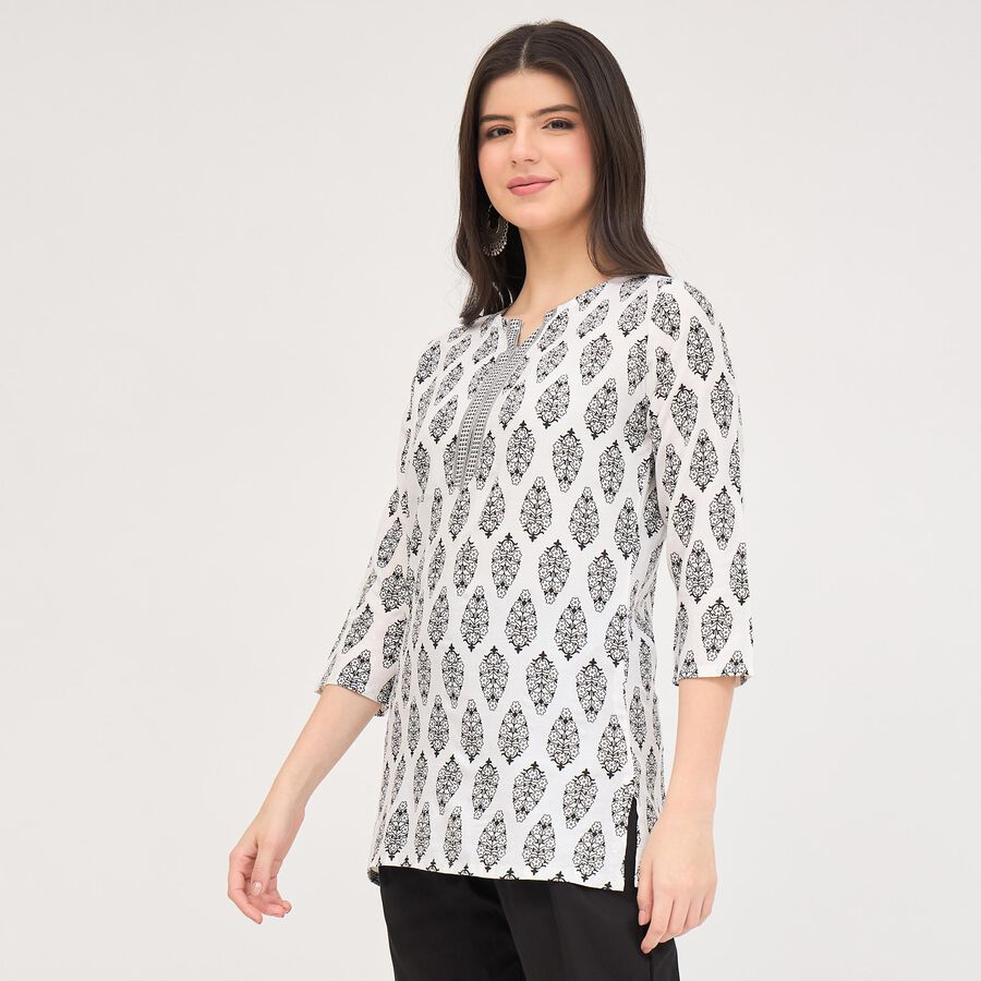 Ladies' Kurti, ऑफ व्हाइट, large image number null