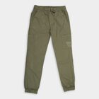 Boy's 100% Cotton Trousers , Light Green, small image number null