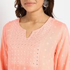 Ladies' Kurta, Peach, small image number null