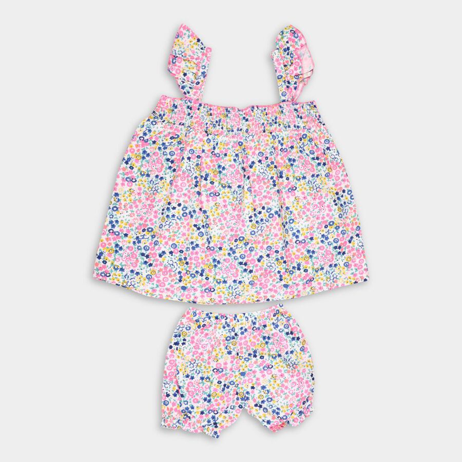 Infant Girl's Short Set, Pink, large image number null