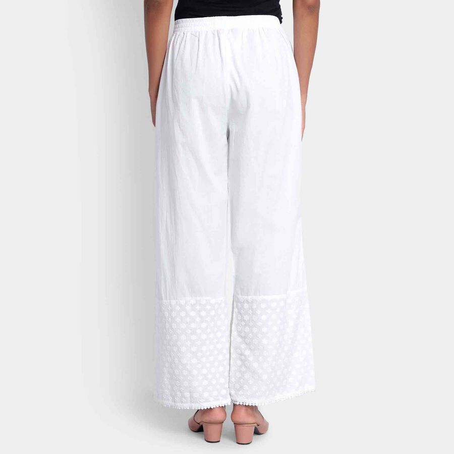 Embroidered Palazzo, Off White, large image number null