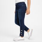 Girls' Slim Fit Classic Jeans, गहरा नीला, small image number null