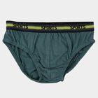 Boys' Green Regular Fit Solid Briefs, हल्का हरा, small