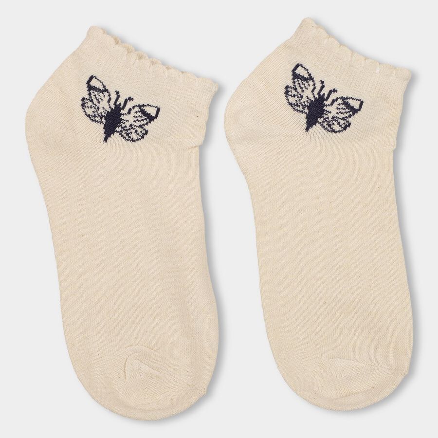 Girls' Socks, Off White, large image number null