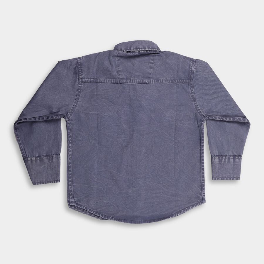Boy's 100% Cotton Casual Shirt, Light Blue, large image number null